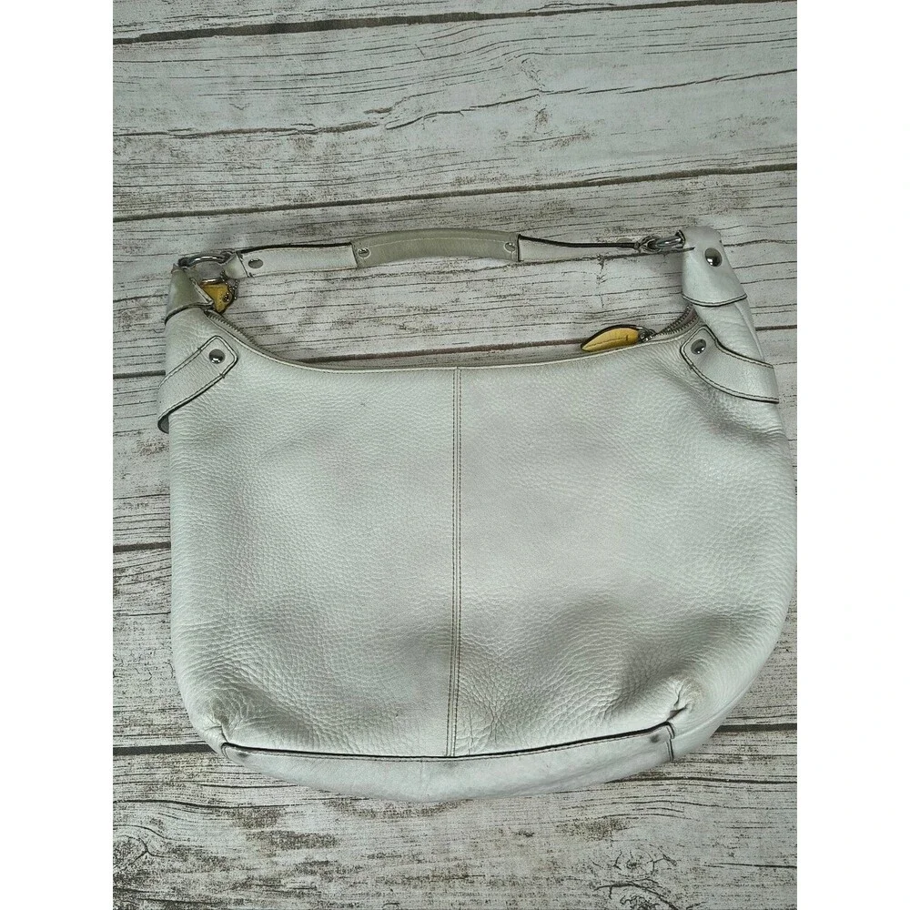 Coach Penelope cream pebbled leather shoulder bag J0882 13159